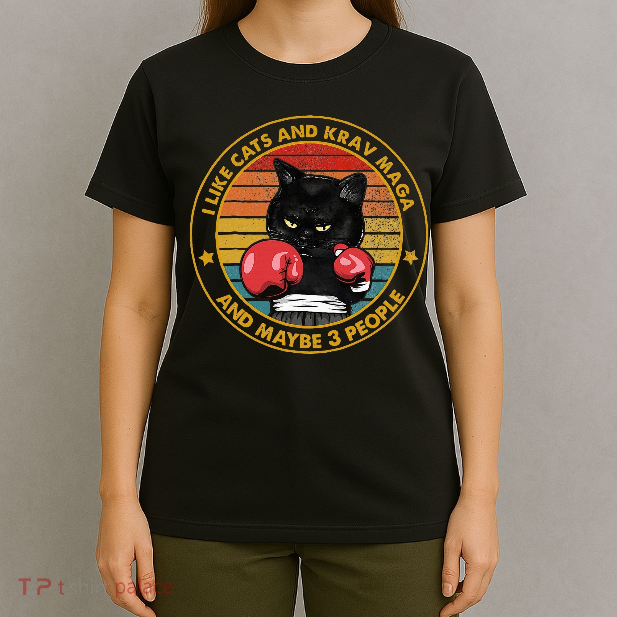 Krav Maga Cat Martial Arts Israel Defense Forces T-Shirt