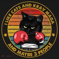 Krav Maga Cat Martial Arts Israel Defense Forces Women's Hoodie thumb 2