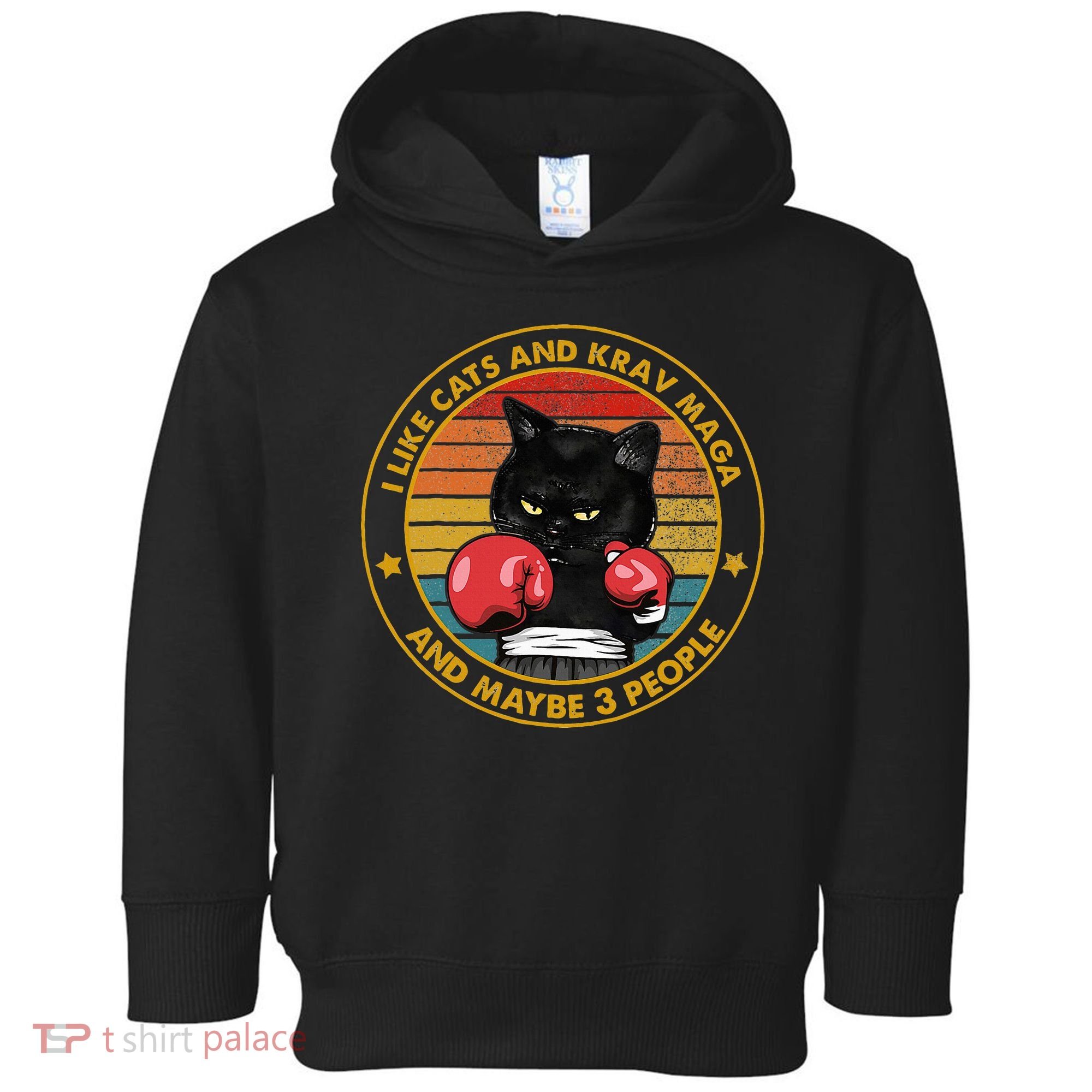Krav Maga Cat Martial Arts Israel Defense Forces Toddler Hoodie