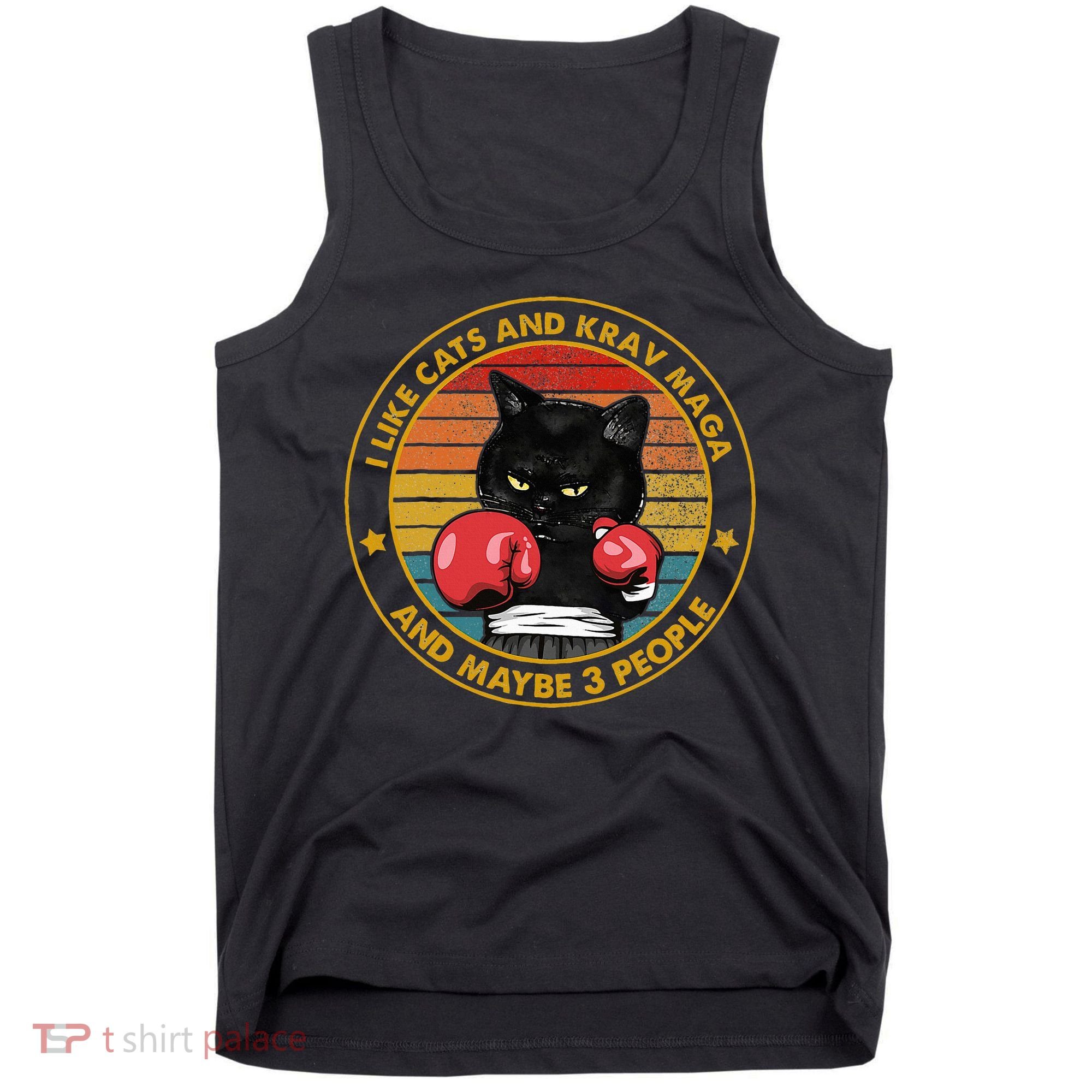 Krav Maga Cat Martial Arts Israel Defense Forces Tank Top