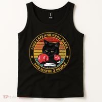Krav Maga Cat Martial Arts Israel Defense Forces Tank Top thumb 2