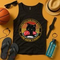 Krav Maga Cat Martial Arts Israel Defense Forces Tank Top thumb 4