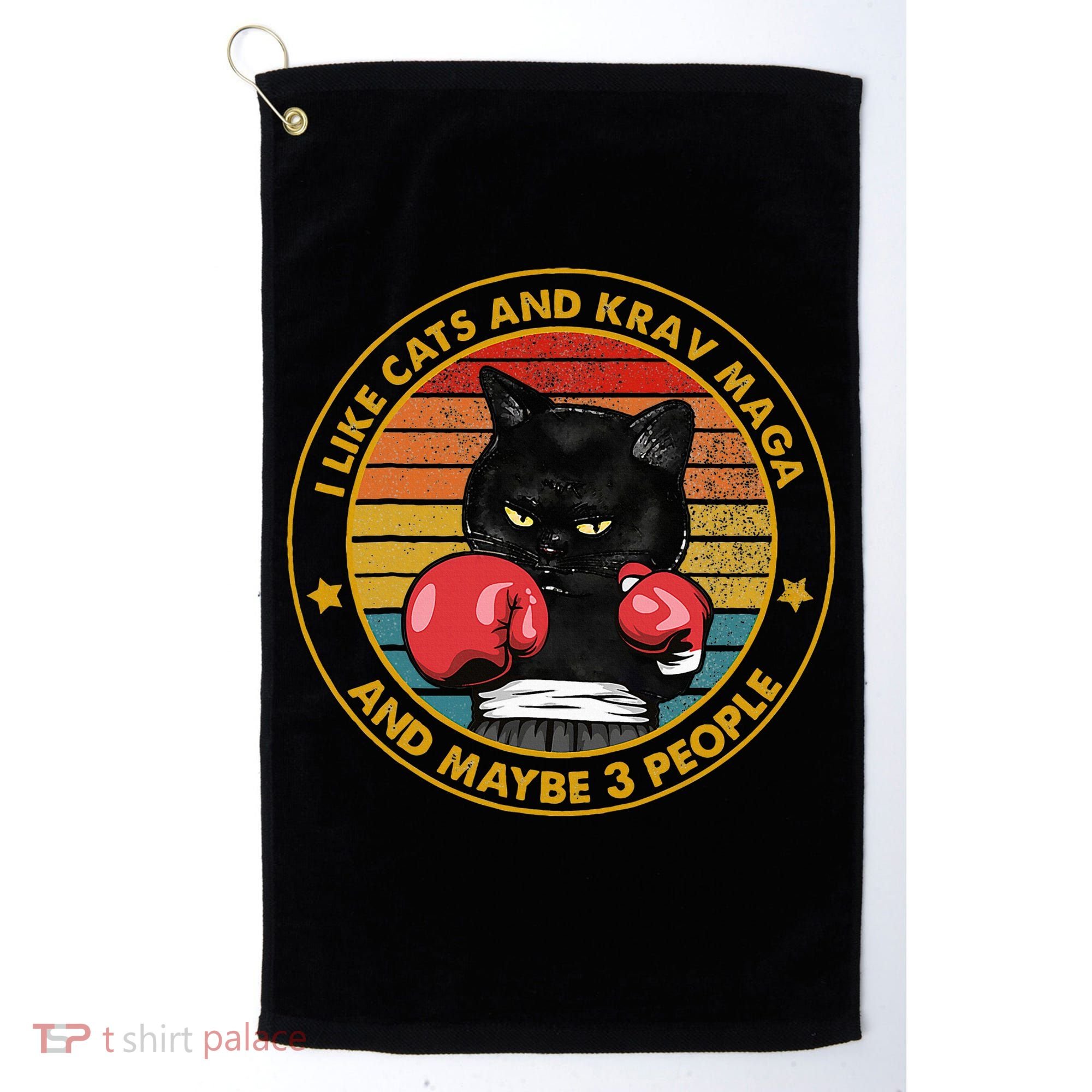 Krav Maga Cat Martial Arts Israel Defense Forces Golf Towel