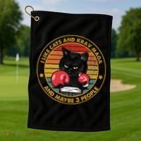 Krav Maga Cat Martial Arts Israel Defense Forces Golf Towel thumb 1