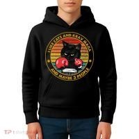 Krav Maga Cat Martial Arts Israel Defense Forces Kids Hoodie thumb 4