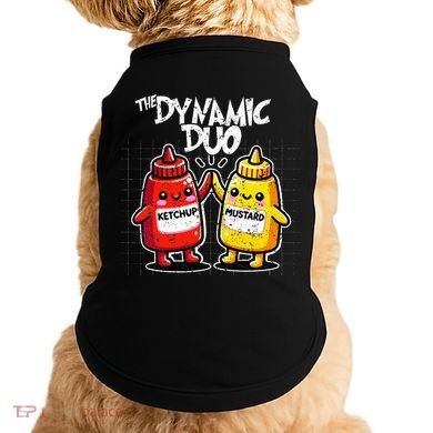 K.E.T..C.H.Up.. Mustard Dynamic Duo Best Friends Doggie Tank