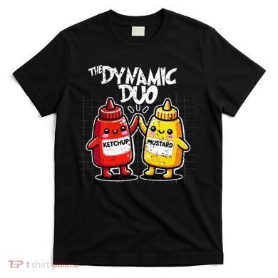 K.E.T..C.H.Up.. Mustard Dynamic Duo Best Friends T-Shirt