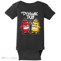 K.E.T..C.H.Up.. Mustard Dynamic Duo Best Friends Baby Bodysuit thumb 0