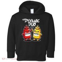 K.E.T..C.H.Up.. Mustard Dynamic Duo Best Friends Toddler Hoodie thumb 0