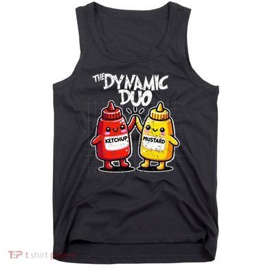 K.E.T..C.H.Up.. Mustard Dynamic Duo Best Friends Tank Top