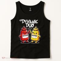 K.E.T..C.H.Up.. Mustard Dynamic Duo Best Friends Tank Top thumb 2
