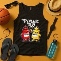 K.E.T..C.H.Up.. Mustard Dynamic Duo Best Friends Tank Top thumb 4