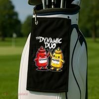 K.E.T..C.H.Up.. Mustard Dynamic Duo Best Friends Golf Towel thumb 2