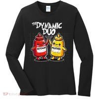 K.E.T..C.H.Up.. Mustard Dynamic Duo Best Friends Women's Long Sleeve Shirt thumb 0