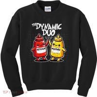 K.E.T..C.H.Up.. Mustard Dynamic Duo Best Friends Kids Sweatshirt thumb 0