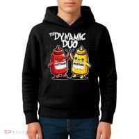 K.E.T..C.H.Up.. Mustard Dynamic Duo Best Friends Kids Hoodie thumb 4
