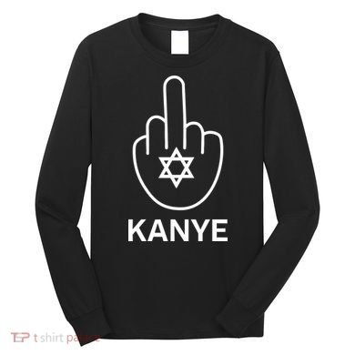 Kanye Middle Finger Long Sleeve Shirt