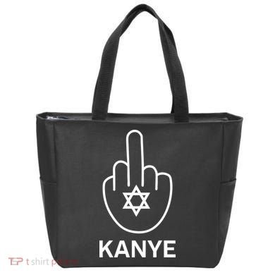 Kanye Middle Finger Tote Bag