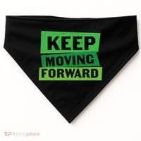 Keep Moving Forrward Mental Health Awareness USA-Made Doggie Bandana thumb 0
