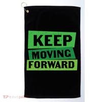 Keep Moving Forrward Mental Health Awareness Golf Towel thumb 0