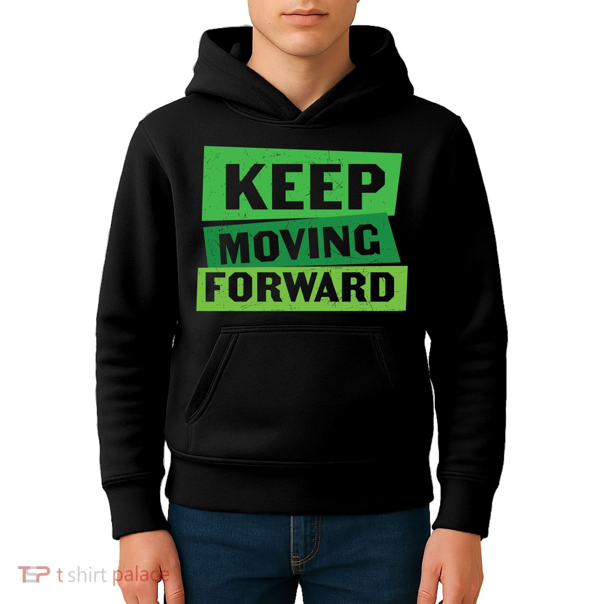 Keep Moving Forrward Mental Health Awareness Kids Hoodie