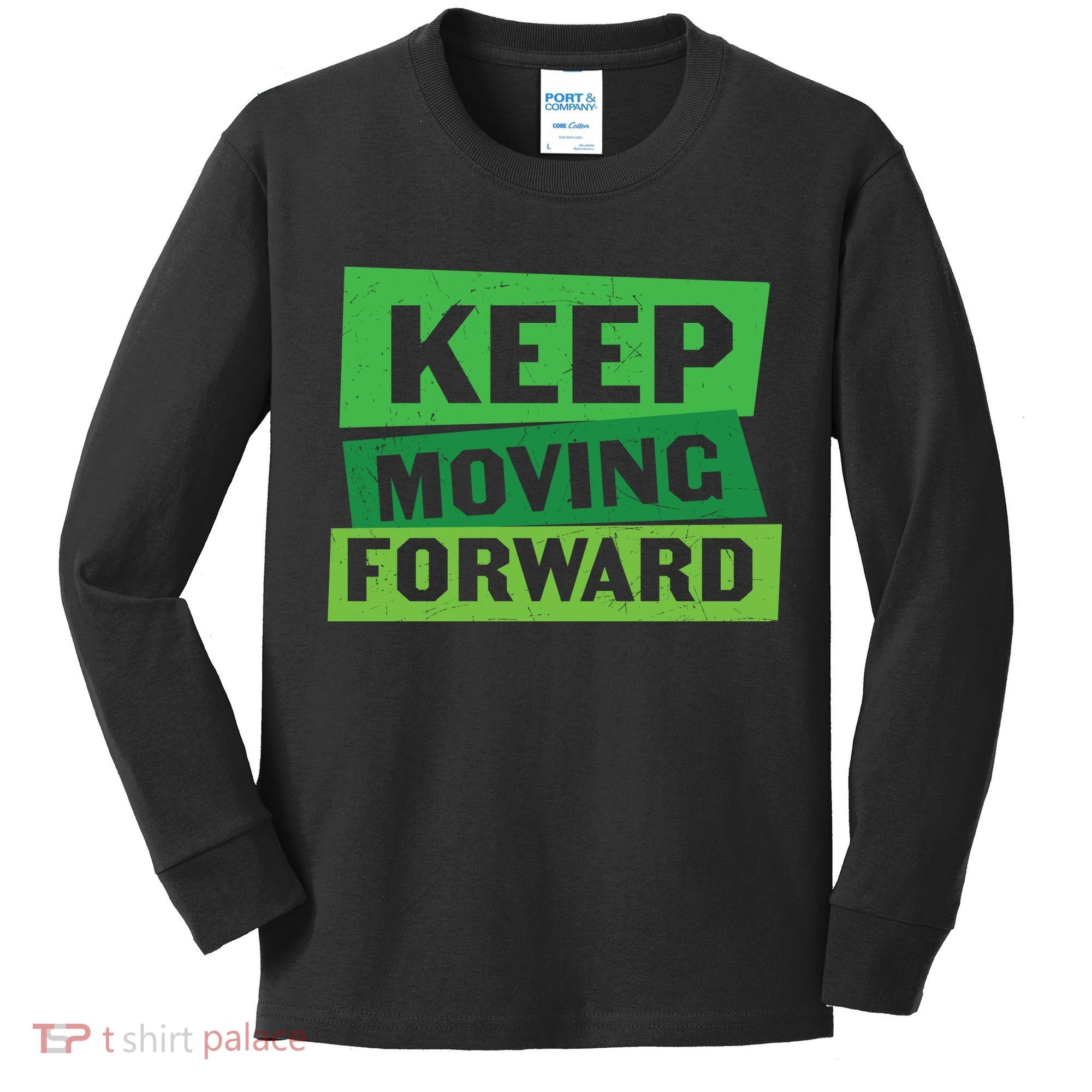 Keep Moving Forrward Mental Health Awareness Kids Long Sleeve Shirt