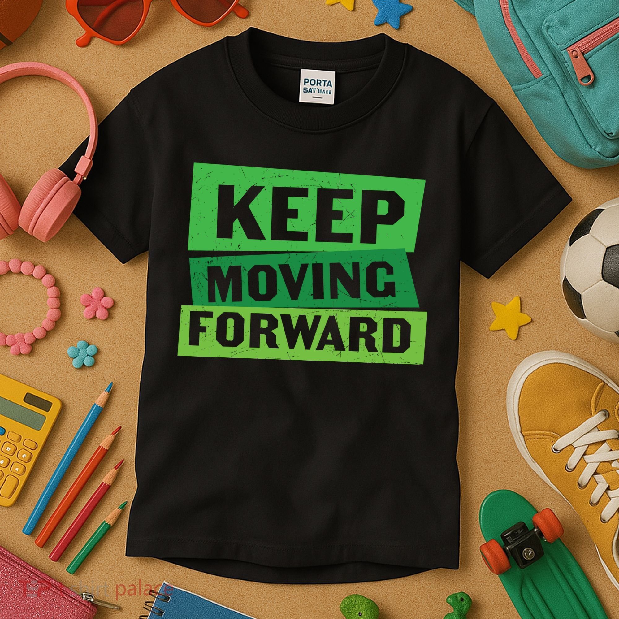 Keep Moving Forrward Mental Health Awareness Kids T-Shirt