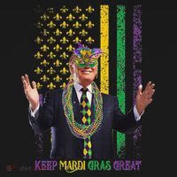 Keep Mardi Gras Great Trump Doggie Tank thumb 4