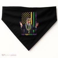 Keep Mardi Gras Great Trump USA-Made Doggie Bandana thumb 0