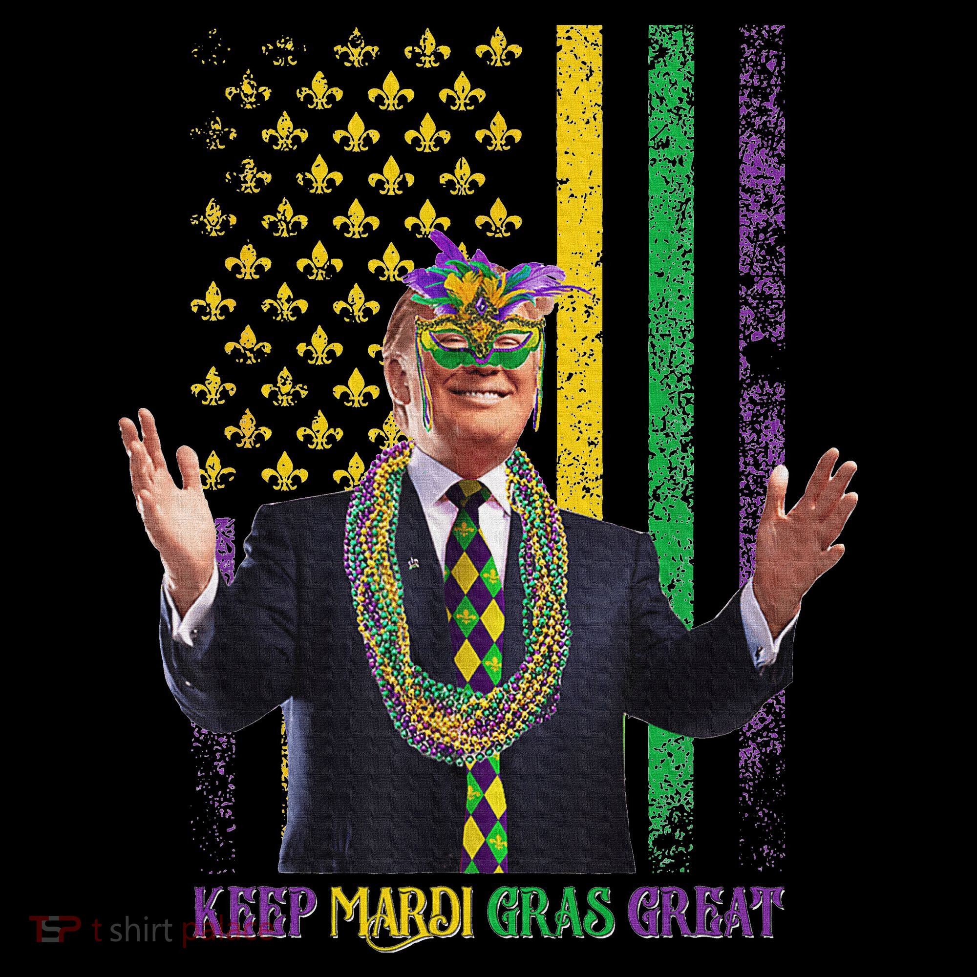 Keep Mardi Gras Great Trump Bucket Hat