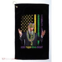 Keep Mardi Gras Great Trump Golf Towel thumb 0