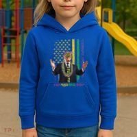 Keep Mardi Gras Great Trump Kids Hoodie thumb 3