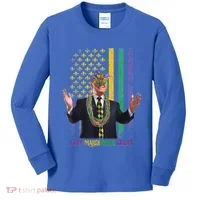 Keep Mardi Gras Great Trump Kids Long Sleeve Shirt thumb 0