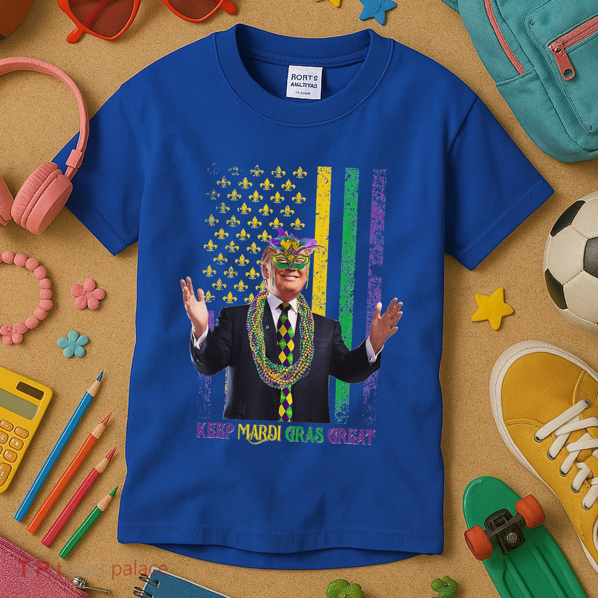 Keep Mardi Gras Great Trump Kids T-Shirt