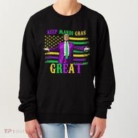Keep Mardi Gras Great Trump Mardi Gras Women's Sweatshirt thumb 0