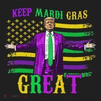 Keep Mardi Gras Great Trump Mardi Gras Women's Sweatshirt thumb 2