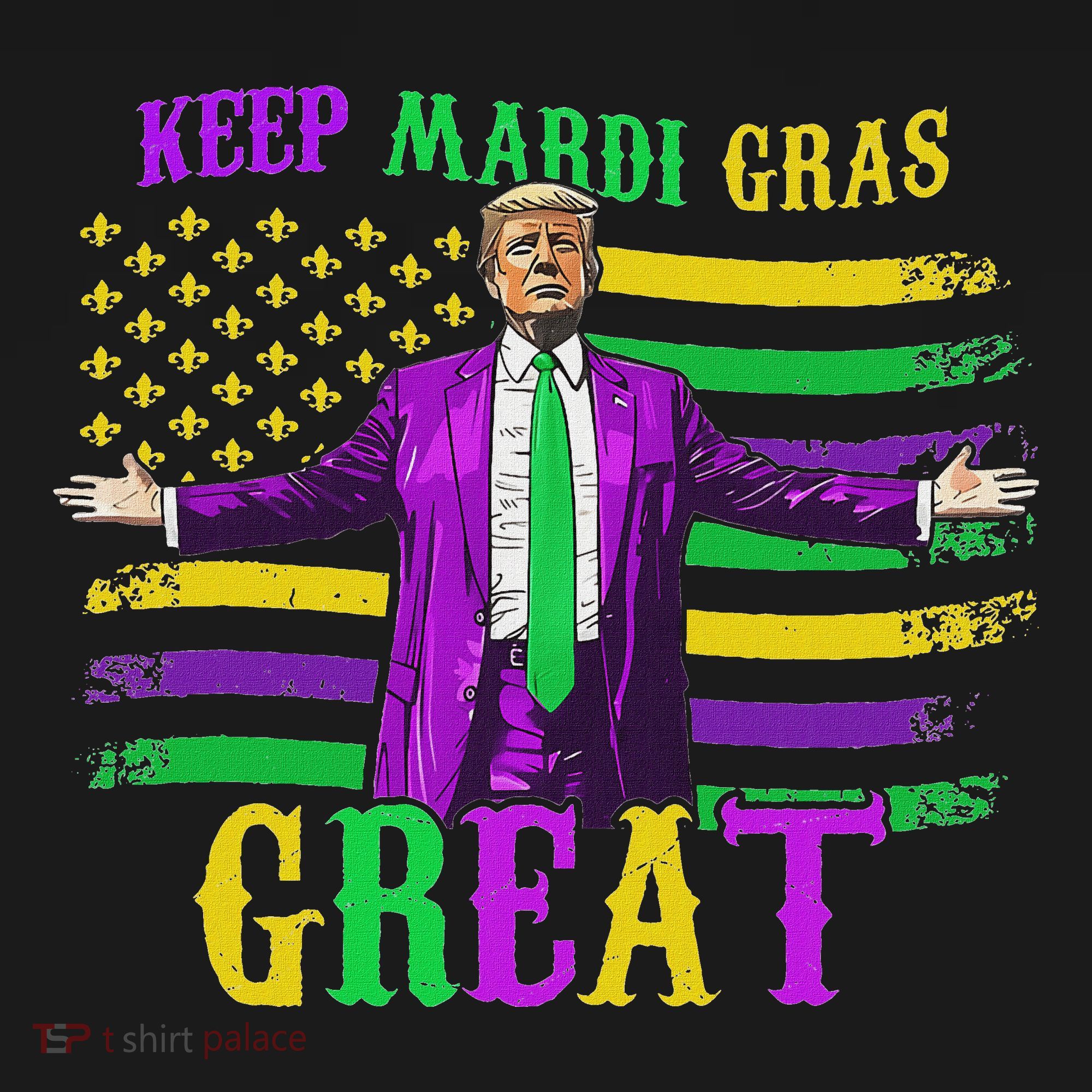 Keep Mardi Gras Great Trump Mardi Gras Bucket Hat