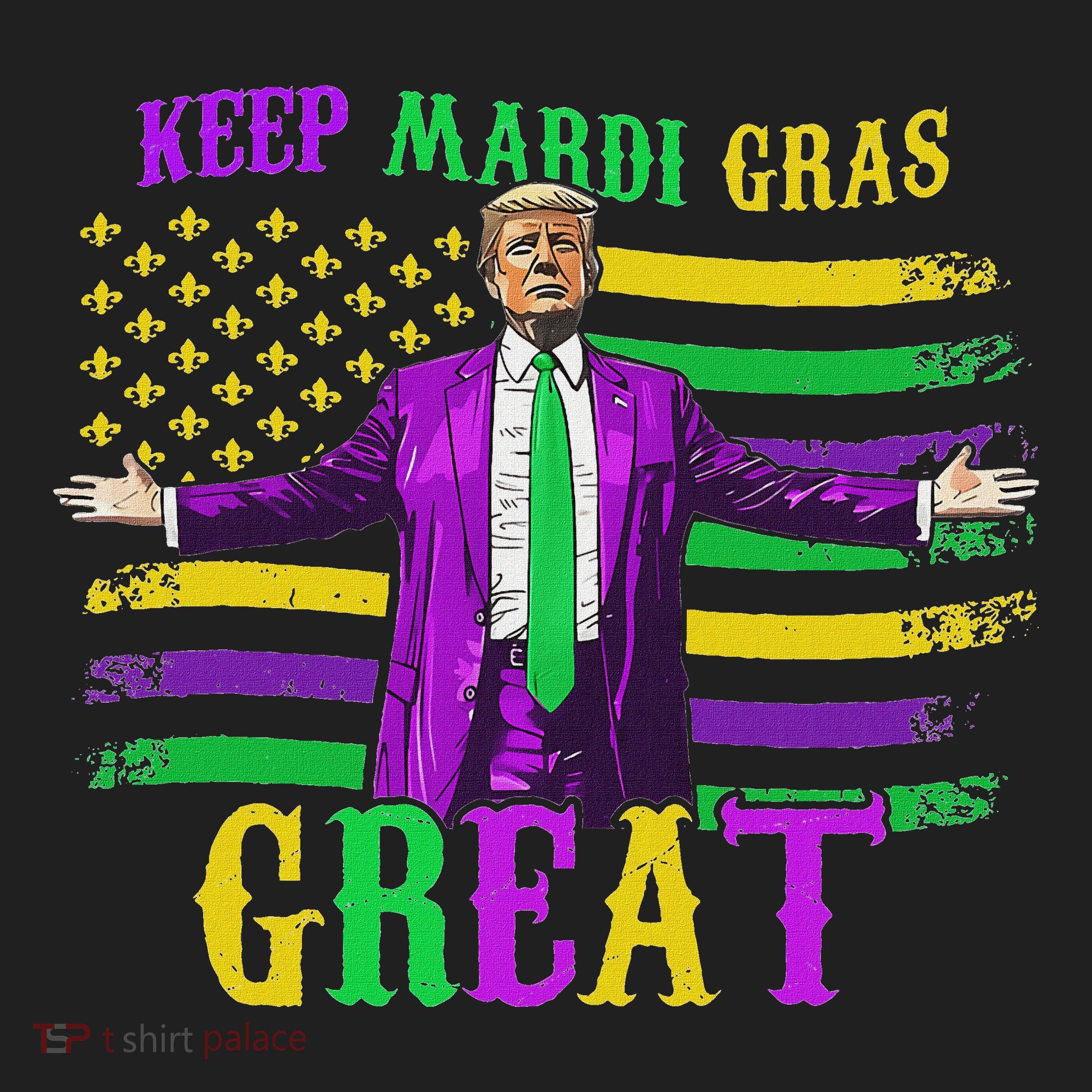 Keep Mardi Gras Great Trump Mardi Gras Beanie
