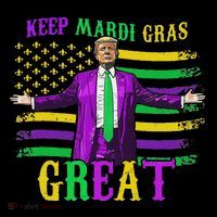 Keep Mardi Gras Great Trump Mardi Gras Women's Hoodie thumb 2