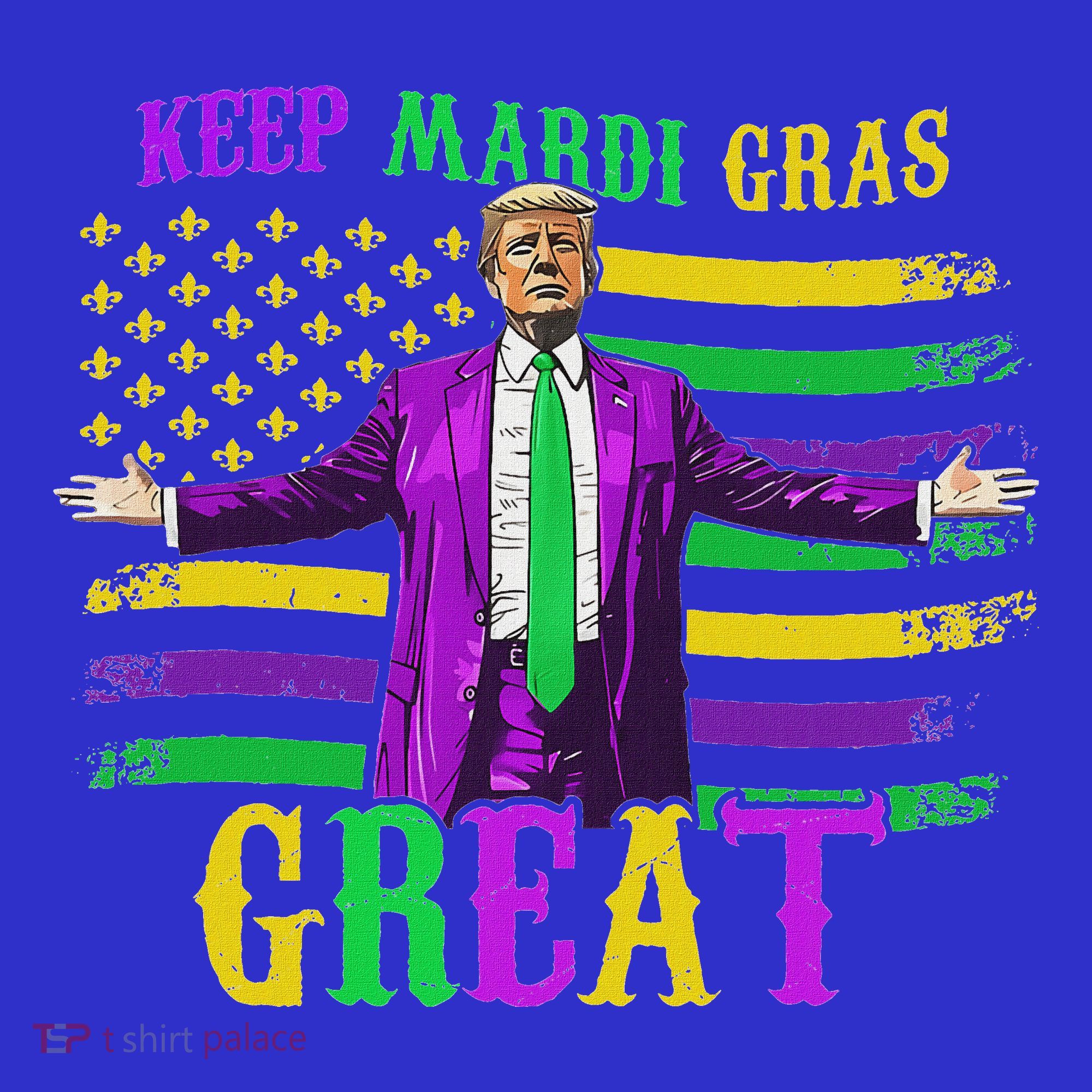 Keep Mardi Gras Great Trump Mardi Gras Apron