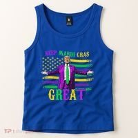 Keep Mardi Gras Great Trump Mardi Gras Tank Top thumb 2