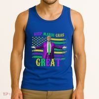 Keep Mardi Gras Great Trump Mardi Gras Tank Top thumb 3