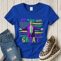 Keep Mardi Gras Great Trump Mardi Gras Women's T-Shirt thumb 3