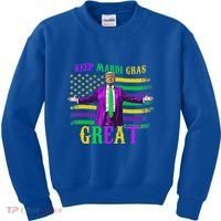 Keep Mardi Gras Great Trump Mardi Gras Kids Sweatshirt thumb 0