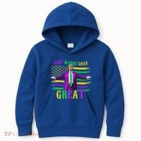 Keep Mardi Gras Great Trump Mardi Gras Kids Hoodie thumb 0