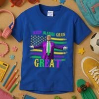 Keep Mardi Gras Great Trump Mardi Gras Kids T-Shirt thumb 3
