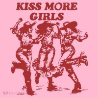 Kiss More Girl Funny Lesbian Bisexual Pride Coaster thumb 2