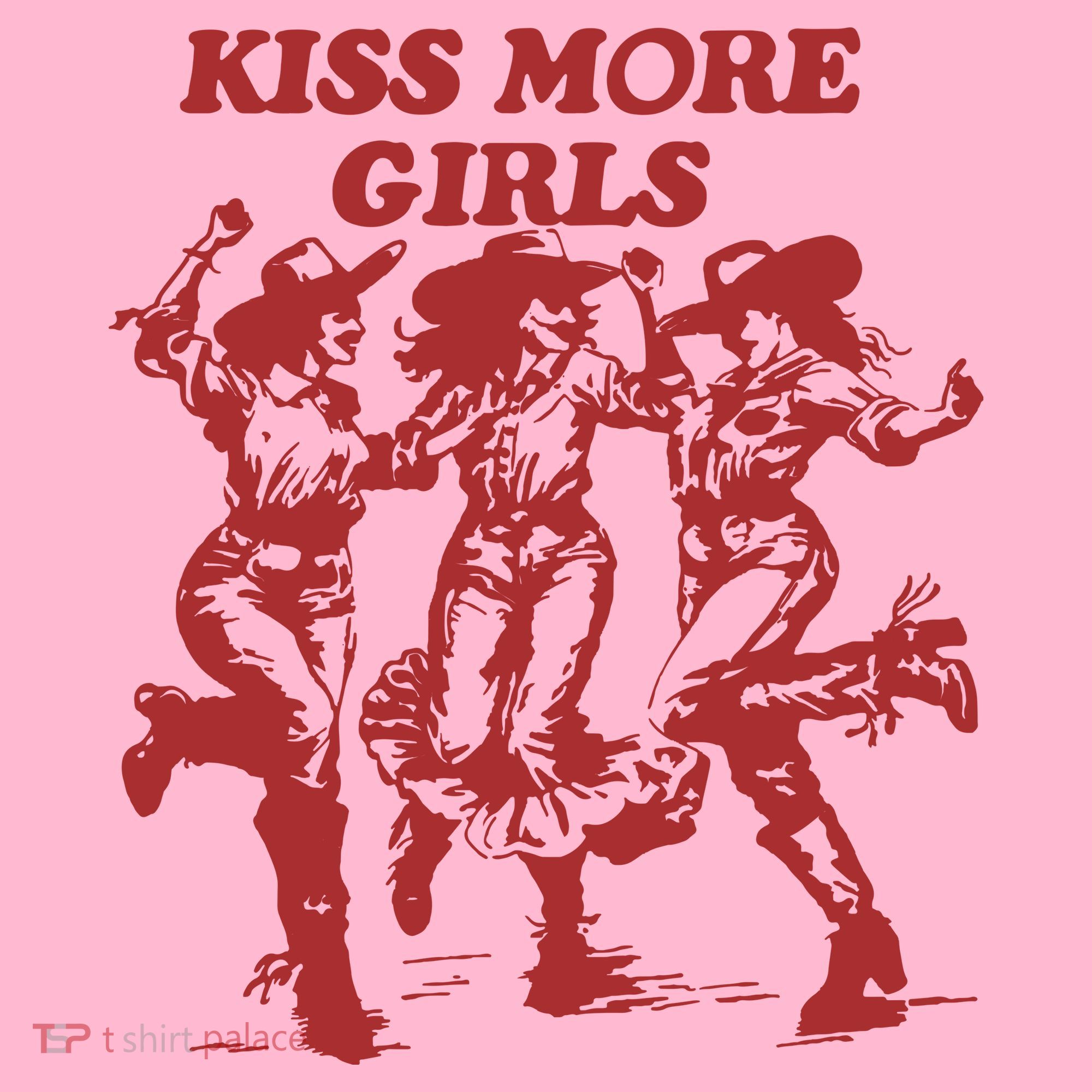Kiss More Girl Funny Lesbian Bisexual Pride Coaster