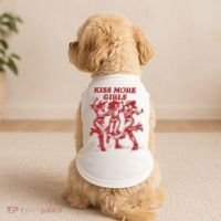 Kiss More Girl Funny Lesbian Bisexual Pride Doggie Tank thumb 2
