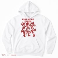 Kiss More Girl Funny Lesbian Bisexual Pride Hoodie thumb 0